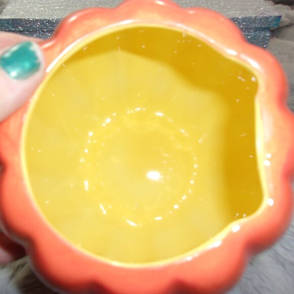COPY - H-182 VINTAGE HALLMARK LIDDED PUMPKIN JAR/JACK-O-LANTERN TREAT JAR - Picture 9 of 11